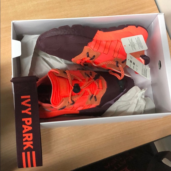Adidas x Ivy Park Nite Joggers in Orange - Picture 3 of 8